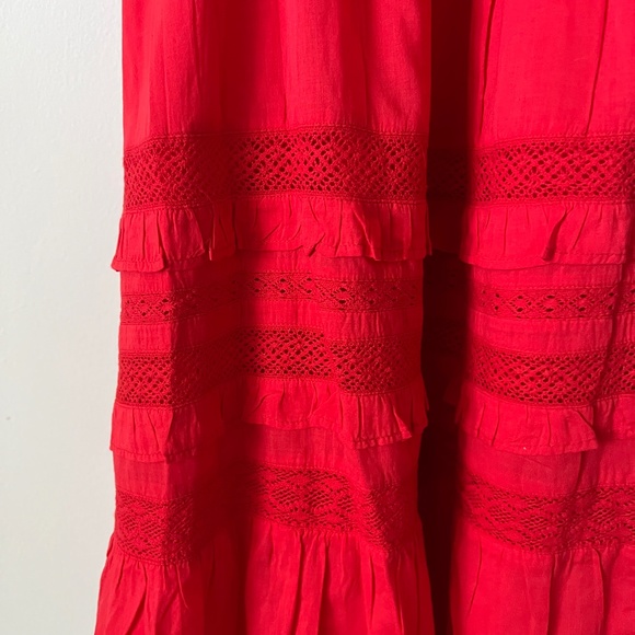 Draper James Red Tie Waist Peasant Dress NWT size XXL - Picture 13 of 16